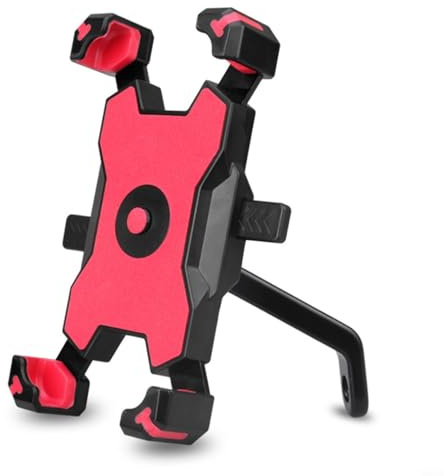 BEAZOOM Soporte para teléfono de bicicleta para motocicleta, soporte de manillar a prueba de golpes con rotación de 360°, liberación rápida con una sola mano, compatible con navegación de teléfonos