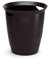 Durable Trend Small Waste Paper Bin - Bedroom & Office Waste Baskets - 16 Litre Capacity - Black