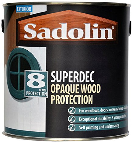 Sadolin Superdec Opaque Wood Protection 5 litre - Super White Satin