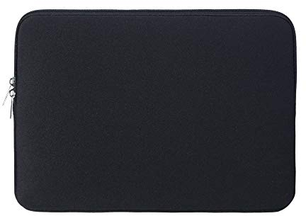 RAINYEAR 15,6 Pollici Laptop Manica Protettiva Custodia Borsa Cerniera Copertura Compatibile con 15,6 Pollici Notebook Computer Ultrabook Chromebook, Nero