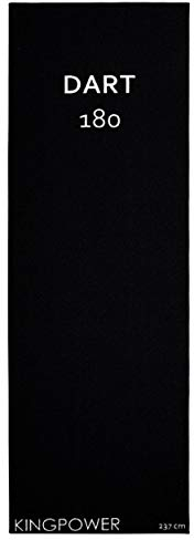 Kingpower Dart Darts Teppich Target Oche Matte Steeldart Dartpfeile Dartboard Zubehör Dartteppich Abwurflinie Schutz Gummi Dartscheibe 237 x 80 cm Schwarz Weiß