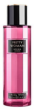 Aoura London Womens Pretty Woman Body Mist Fragrance Spray 220ml