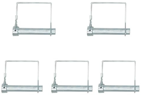 Aoktorkit Lot de 5 goupilles de serrage carrées de 6 mm x 45 mm pour remorques de ferme, pelouse, jardin
