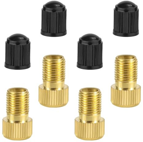 8stk Fahrradventil Adapter, Messing-Fahrradventiladapter Pumpenwerkzeug Ventiladapter Französisch auf US-Luftpumpe Oder Luftkompressor für Sportbälle Fahrräder Aufblasbare Geräte