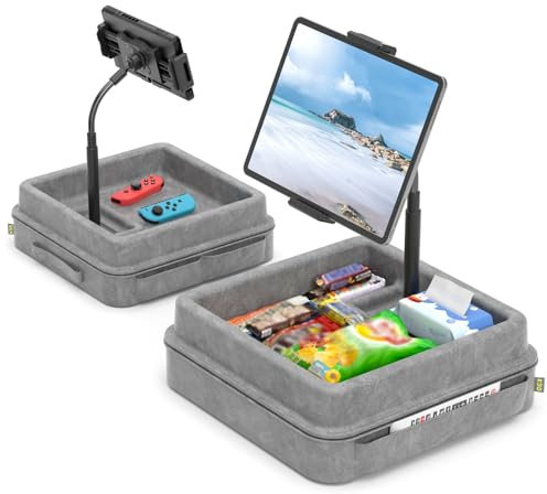 KDD Coussin Support Tablette - Porte Tablette pour IPad Ajustable à 360° pour Genoux, Lit, Bureau - Support Tablette Souple avec Plateau et Pochette Compatible avec IPad Pro 12.9, Air Mini, Téléphone