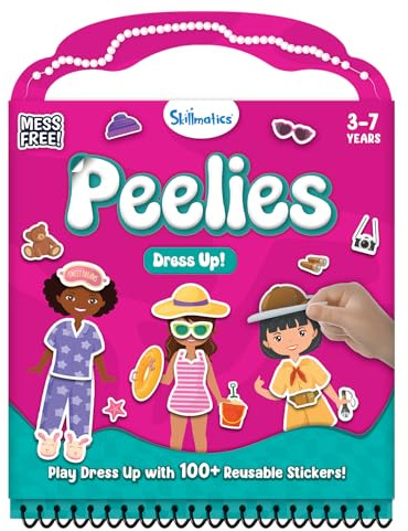 Skillmatics Peelies – Dress Up, Reusable Sticker Activity Book for Kids