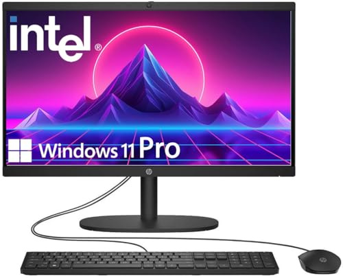 HP 2025 22 FHD All-in-One Desktop Computer • The New Version for Everyday Use • Latest 13th Gen Intel Quad-Core CPU • 16GB DDR5 • 128GB Storage • HDMI • Type-C • Wi-Fi • HD Webcam • Win11 • Black