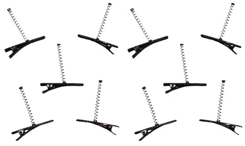 1 pieza/10 pinzas para el pelo lisas en blanco con horquillas de aleación de resorte, pasadores lisos para manualidades, pinzas para el pelo de cabeza plana