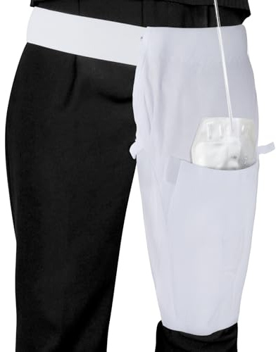 Bolsa de pierna para soporte de catéter con cinturón de cadera, dispositivo de estabilización discreta y bolsa de pierna, soporte para bolsas de catéter y bolsas de orina para incontinencia en la