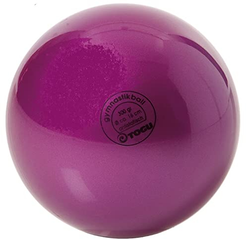 Togu Unisex – Erwachsene Gymnastikball 300g B.Q. Lackiert, Lila, 16 cm