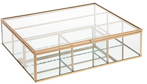 ATMOSPHERA CREATEUR D'INTERIEUR Joyero Mood en cristal y dorado