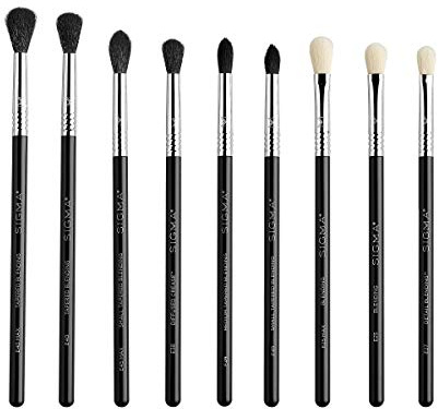 Sigma Beauty Lot De 9 Pinceaux De Luxe Pour Fard à Paupières - Ensemble De Pinceaux Pleine Grandeur, Pour Fard à Paupières, Maquillage Des Yeux, Pli Coupé - Technologie De Pinceau Imperméable