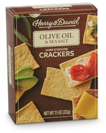 Harry & David Olive Oil Sea Salt Hors D'oeuvre Crackers, Gourmet Crackers, Appetizer Platter, Cheese Board, Pair With Relish, Dips & Cheese, All Occasions, Family, Friends, Loved Ones
