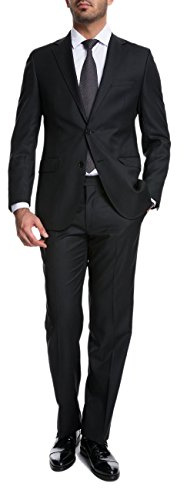 keskin collection Herren Anzug Schwarz Anzug Herren Anzüge Schwarz Grau Blau Smoking Herrenanzug Modern Fit Red Label (as3, Alpha, m, Regular, Regular, Schwarz)