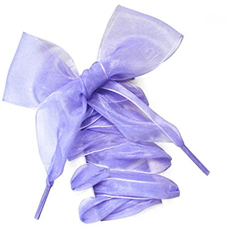 GIVBRO Lacci larghi in chiffon, nastro piatto viola, 4 cm x 160 cm