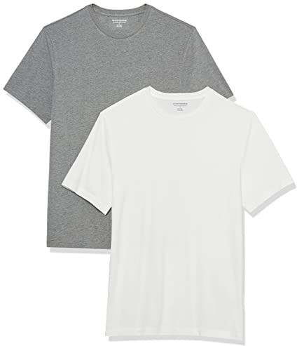 Amazon Essentials herr Slim-Fit kortärmad T-shirt med rund hals