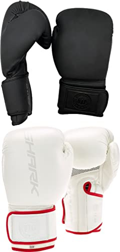 VIP Men's Black Panther Pu Mma Martial Arts Fitness Beginner Training Boxing Gloves, Black, 14oz UK