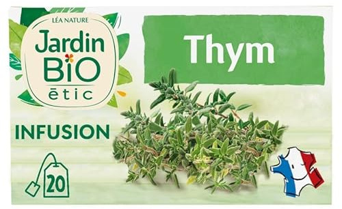 JARDIN BIO ÉTIC INFUSION THYM BIO 20 SACHETS 28G, JARDIN BIO ETIC, LOT DE 3