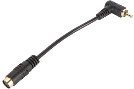 4-stifts Till RCa-kabel, 4-stifts Video Hona Till 90 Graders RCa-hankabel, Plug And Play Mini Din-anslutning Och Signalöverföringsadaptersladd För PC-dator Videoprojektor