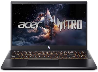 ACER Nitro V 15 ANV15-52 Gaming Laptop 15,6, Full HD IPS (Intel Core i5 13420H, 16GB RAM, 512GB SSD, GeForce RTX 5070, senza sistema operativo), nero, tastiera QWERTY spagnola
