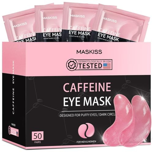 Parches Ojos Bolsas Y Ojeras(8 Pares), Mascarillas De Cafeína Para Ojeras, Bolsas Y Bolsas Debajo De Los Ojos, Parches De Colágeno Para Arrugas E Hinchazón, Regalo Para El Cuidado De La Piel