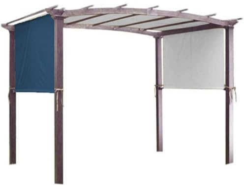 IXPIUZB Telo di Ricambio per Gazebo Tetto da Giardino, Telone Parasole Impermeabile Tessuto Oxford Pergola Padiglione Stile Moderno per Giardino, BBQ, attività All'aperto e Festa