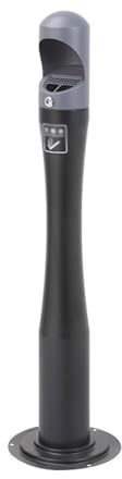 ruyi-1986 Ceniceros de pie Columna de Ceniza Fija for Exteriores, Hierro esmaltado al Horno, for Uso público