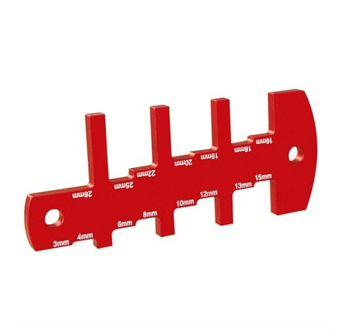 Mehrzweck-Aluminium-Messgerät, Messgerät, Genauigkeit, Tiefenmessung für Fräsen, Tische, Holzbearbeitung, Werkstatt, Messgerät