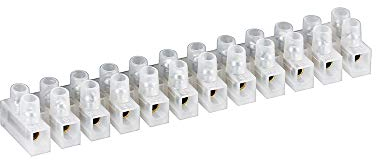 Fixpoint - Clema (12 conexiones, 6 mm, 5A), color blanco