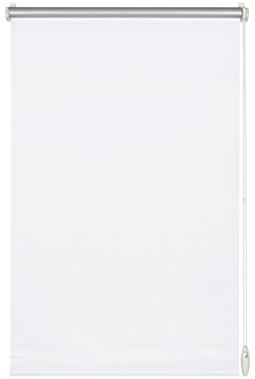 GARDINIA EASYFIX Rollo mit Thermo-Rückseite zum Klemmen oder Kleben, Verdunklungsrollo ohne Bohren, Hitzeschutz, Energiesparend, Weiß, 90 x 150 cm (BxH)