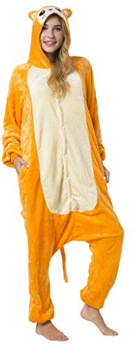 Katara 1744 - Costume Animale Pigiama intero Kigurumi Carnevale, Scimmia - Taglia M