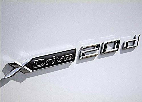 E820 X Drive 20d Emblem Badge adesivo per auto 3D scritta posteriore distintivo XDrive adesivo per auto rimovibile