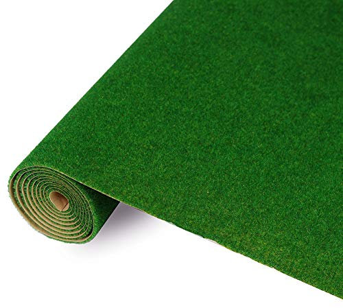 Evemodel 100 x 41 cm Tapis d'herbe - Aménagement paysager - Couleurs assorties - Tapis de prairie - Modélisme ferroviaire - Tapis de pelouse - Tapis d'herbe - Mini jardin - Décoration bonsaï
