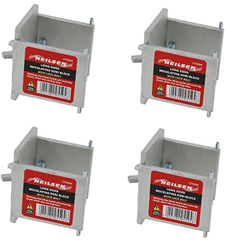 4 Pack Long Sided Dori Block Bricklaying Clamp Lock Bolt for Use with 50MM Profile Pole - CT5594