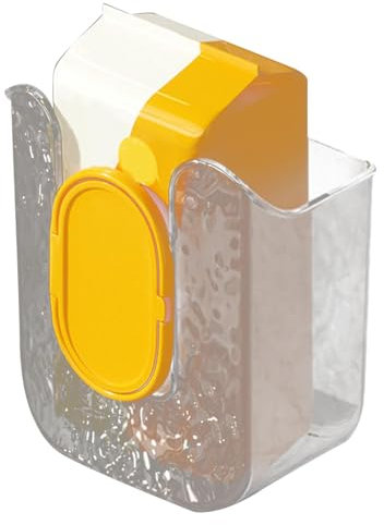 Wscwl Scatola per salviette umidificate, contenitore per asciugamani da cucina, porta da appendere alla parete, senza punzonatura, carta igienica per cucina, ABS grigio