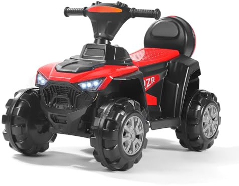 Moto électrique pour Enfants 3-8 Ans, Quad électrique pour Enfant avec Fonctions Marche Avant et Marche arrière, lumière, Lecteur de Musique MP3, Coffre de Rangement, Port USB