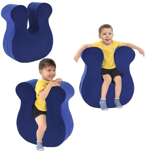 BALAPET Soft Squeeze Sensory Seat for Kids, Calming Compression Chair with Sensory Needs Wobble Seat for Sensory Kids, Washable Cover, Rocking Design,Ideal Gift for Boy Girl