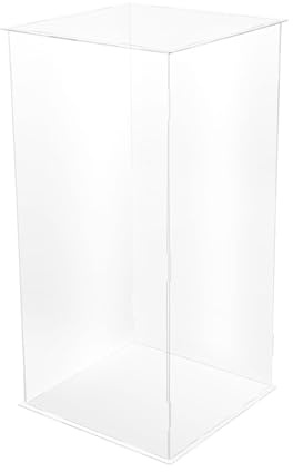 Vitrine en Acrylique,Grande Boîte de Rangement,Boîte de Présentation Transparente Anti-Poussière,Design Moderne avec Couvercle Amovible,pour Exposition et Protection d'Objets de Collection