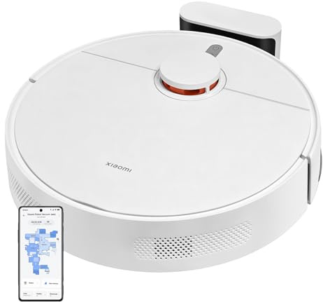 XIAOMI Robot Aspirador S40C, Aspirador y fregona 2 en 1, 5000Pa Succión Aspirador con Navegación Láser LDS, Recarga automática, Compatible con Suelos Duros y alfombras de Pelo Corto