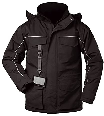 Outdoor-Thermojacke ELYSEE BLACKPOOL Schwarz Wasserdicht, Größe L