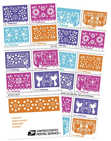 Colorful Celebration U.S. Forever Postage Stamps Booklet of 20 Self-Adhesive 1 Booklet of 20 Stamps