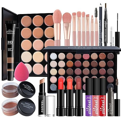 Kit per Trucco Completo, 25 Pezzi Cosmetico Valigetta per Principianti con Ombretti Correttore Rossetto Lucidalabbra Fard ecc - Sorpresa Regalo Trousse di Trucchi, per l'uso quotidiano e viaggio#1