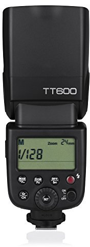 Godox TT600 Flash de cámara,Sistema X inalámbrico 2.4G Incorporado, Manual, Panel LCD, Alimentado por Batería, Compatible con cámaras DSLR Canon/Nikon/Pentax/Olympus