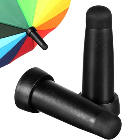 VICASKY Copertura Superiore Ombrello per Palo Lungo 2Pcs Tappi in Gomma Antiscivolo Resistente al Calore E Abrasione Accessori Riparazione Ombrelli Manico Lungo Protezione Punta