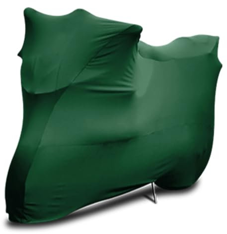 WinPower Funda Moto Interior 220 x 95 x 110 CM Cubre Moto Scooter Bicicleta Transpirable Elástico Antipolvo Antiarañazos Cubierta Protectora con Bolsa de Almacenaje para Garage Salón, 1 Pieza