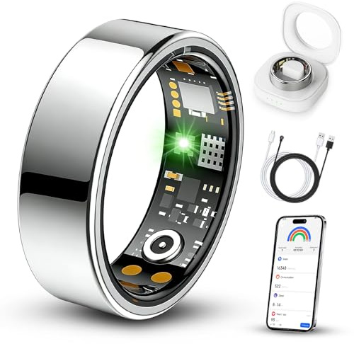 Benio Gen4 - Anillo inteligente, actualizado 2026, anillo de salud inteligente para mujeres y hombres, rastreador de fitness con frecuencia cardíaca, oxígeno en sangre, monitoreo del sueño, conteo de