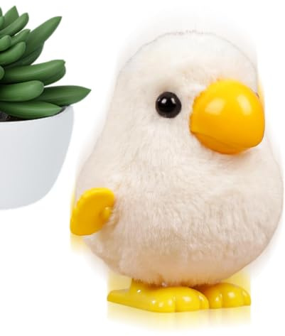 Animal Con Cuerda Lorito de Peluche con Mecanismo de Relojería | Juguete De Cuerda Pájaro Saltarín Para En Interiores Y Exteriores Salones Dormitorios Estudios Aulas
