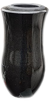 Granitvase, Grabvase mit Einsatz / Höhe 20 cm