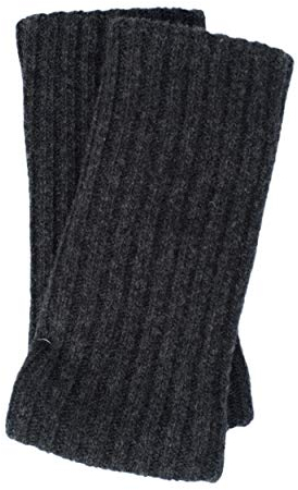 FosterNatur, Merino Armwärmer/Pulswärmer, 100% Wolle (Anthrazit)