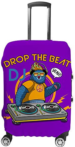 Ruchen Housse de Protection élastique pour Valise Motif Ours DJ Pop AR